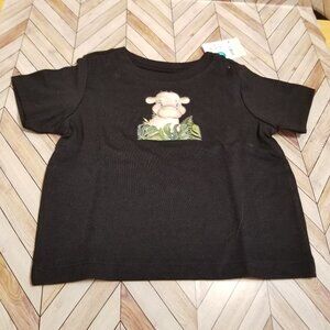 Baby Shirt – Baby Rhino with Leaf Design